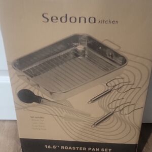 Silver Roaster Pan Set